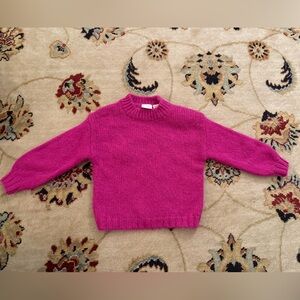 Zara Fuchsia Crew Neck Sweater